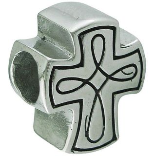 Connections from Hallmark Stainless Steel Cross Charm