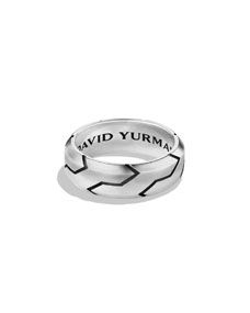 David Yurman Beveled Forged Carbon Band Ring, Size 10