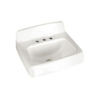 American Standard Regalyn Wall Hung Bathroom Sink in White 4867.008.020