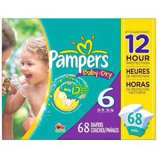 Pampers Baby Dry Super Pack Size 6 Diapers 68 CT BOX   Baby   Baby