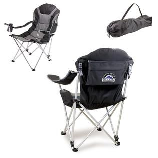 Picnic Time Reclining Camp Chair   MLB   Black   Fitness & Sports