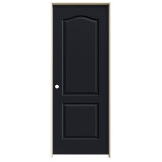 ReliaBilt Midnight Prehung Solid Core 2 Panel Arch Top Interior Door (Common 30 in x 80 in; Actual 31.562 in x 81.688 in)