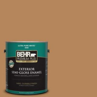 BEHR Premium Plus 1 gal. #S270 6 Almond Brittle Semi Gloss Enamel Exterior Paint 534001