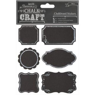 Chalk Craft Chalkboard Stickers 24/Pkg Frames