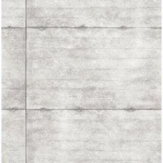 Brewster 8 in. W x 10 in. H Light Grey Smooth Concrete Geometric Wallpaper Sample 2701 22314SAM