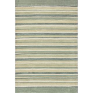 Hand tufted Ivory Abstract Rug (5 x 76)