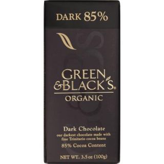 Green & Black's Organic Dark 85% Chocolate Bar, 3.5 oz