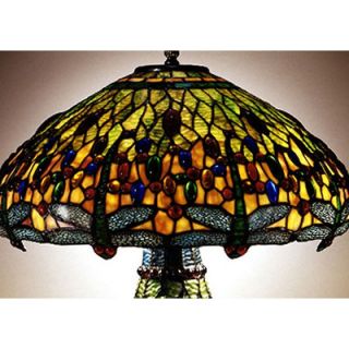 Dale Tiffany Dragonfly 25 H Table Lamp with Bowl Shade