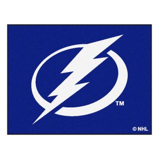 Fanmats Machine Made Tampa Bay Lightning Blue Nylon Allstar Rug (28 x