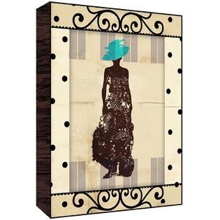 Green Leaf Art Vintage Fashion II Wood Art   Home   Home Decor   Wall