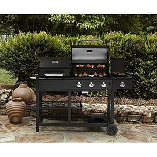 Kenmore 3 Burner Charcoal/Gas Combo Grill, Cover, & A