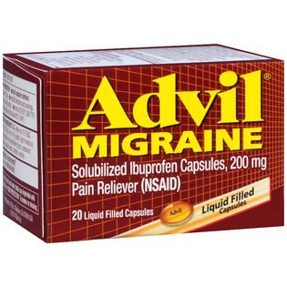 Advil Migraine Migraine Solubilized Ibuprofen 200 mg Liquid Filled