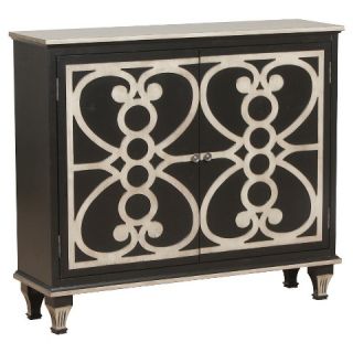 Bombay Laslo 2 Door Hall Console   Black