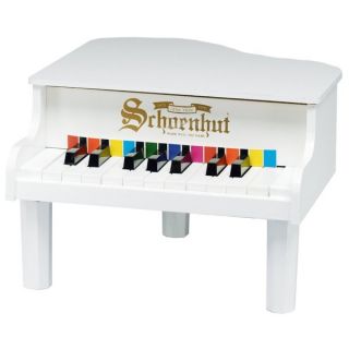 Schoenhut 18 key White Mini Baby Grand Piano   17323764  