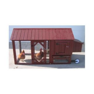 Little Cottage Company Atlanta Chicken Tractor with Chicken Run
