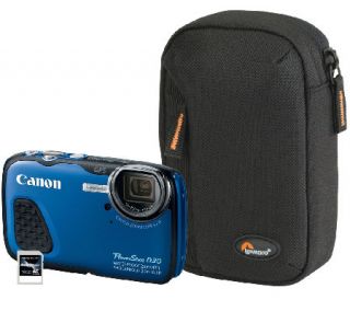 Canon Waterproof 12MP Camera with Card & 16GB Card —