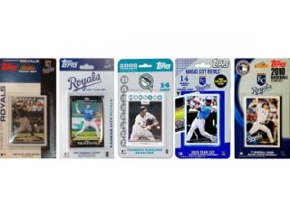 C & I Collectables ROYALS5TS MLB Kansas City Royals 5 Different Licensed Trading Card Team Sets