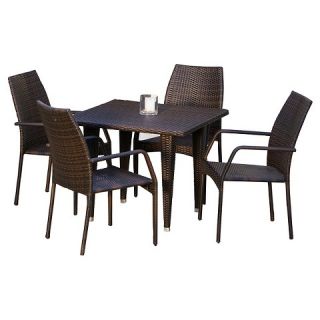 Christopher Knight Home Canoga 5 piece Wicker Patio Dining Set