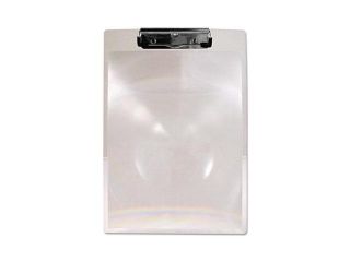 Magboard Clipboard, 1/2" Capacity, Clear Plastic, Letter