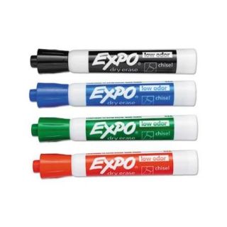 Sanford Ink Corporation Expo Low Odor Dry Erase Markers (4 Pack) (Set of 2)