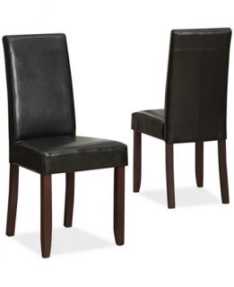 Avery Faux Leather Set of 2 Parson Chairs , Direct Ships for $9.95