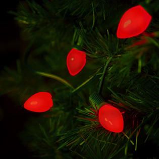 Brite Star 25L C 7 RED OLD FASHIONED LIGHT SET   Seasonal   Christmas