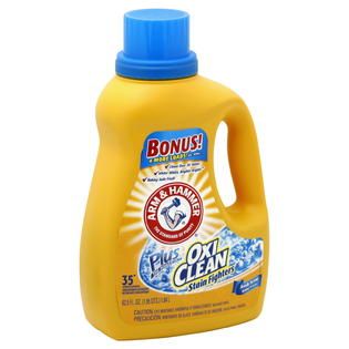 Arm & Hammer Plus OxiClean Detergent, Concentrated, Fresh Scent, 62.5