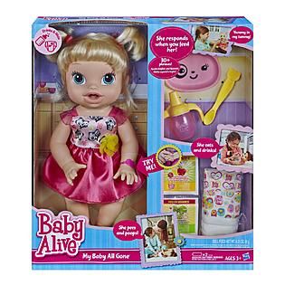 Baby Alive My Baby All Gone Doll (Blonde)   Toys & Games   Dolls