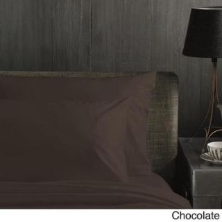 Ultra fine Weave Combed Easy Care 4 piece Sheet Set Full Chocolate