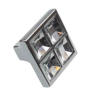 GlideRite 1.125 inch Clear K9 Crystal Diamond Shape Cabinet Knobs