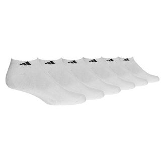 adidas Athletic 6 Pack Low Socks   Mens   Training   Accessories   White/Black