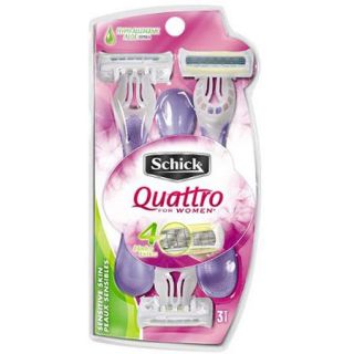 Quattro For Women, Sensitive Cartridges, 3ct