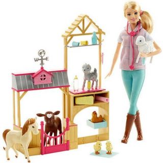 Barbie Farm Vet Doll Playset