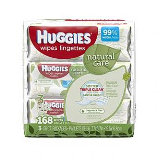 Huggies Natural Care® Baby Wipes, Soft Pack, 168 Ct.