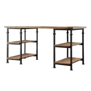 Oxford Creek  Old Styled Rustic 3 piece Desk Bookcase Set