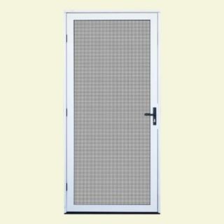 Unique Home Designs 36 in. x 80 in. White Surface Mount Outswing Security Door with Meshtec Screen 5V0000EL0WH00A