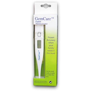 GemCare 60 Second Digital Thermometer, 2ct