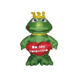 BZB Goods Valentine's Day Inflatable Frog with Heart Decoration