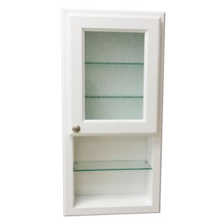 Regal 36h Series On the wall Cabinet and Shelf with Rain Art Glass