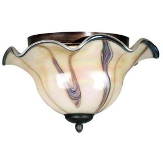 Kenroy Home Inverness 2 Light Tuscan Silver Flushmount 90887TS