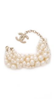 What Goes Around Comes Around Chanel 6 Strand Imitation Pearl Bracelet (Previously Owned)