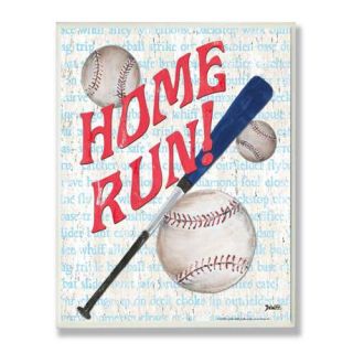 Stupell Industries The Kids Room Home Run Border Wall Plaque