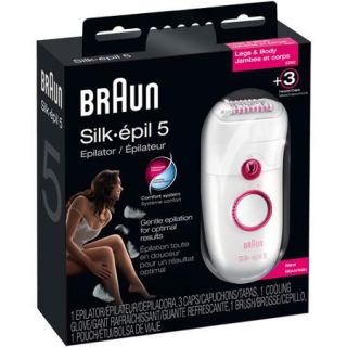 Braun Silk epil 5 5280 Legs & Body Epilator Kit, 7 pc