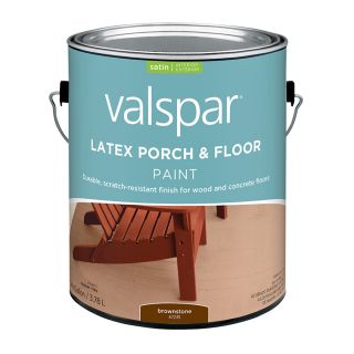Valspar Brownstone Satin Latex Interior/Exterior Paint (Actual Net Contents 128 fl oz)