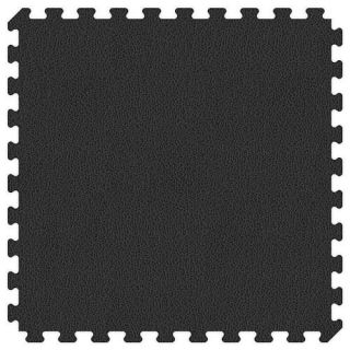 Groovy Mats Extra Thick Comfortable Reversible Mat 24 in. x 24 in.   Black and Grey    Groovy Mats