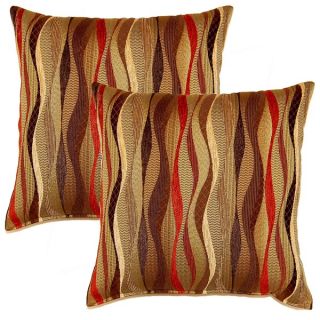 New Wave Brick 17 inch Throw Pillows (Set of 2)