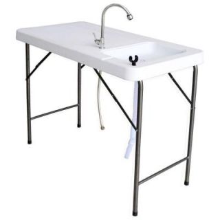 Sportsman Folding Fish and Game Table with Faucet 800944