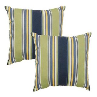 Hampton Bay Burkester Stripe Outdoor Throw Pillow (2 Pack) 7050 02002100