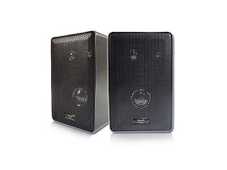 Acoustic Audio 251B Indoor Outdoor 3 Way Speakers 400 Watt Black Pair New