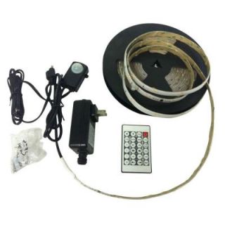 Commercial Electric 18 ft. LED Connectible Indoor/Outdoor Color Changing (White and RGB) Tape Light with Remote Control 16508